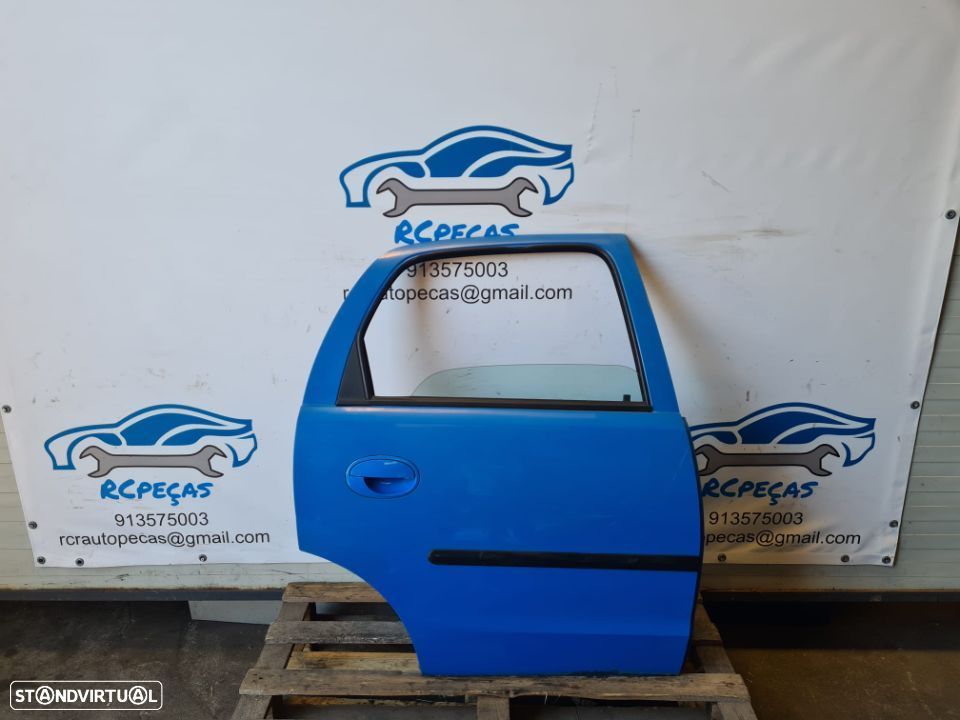 PORTA TRASEIRA TRÁS DIREITA OPEL CORSA C 5 PORTAS FECHO ELEVADOR MOTOR PUXADOR VIDRO