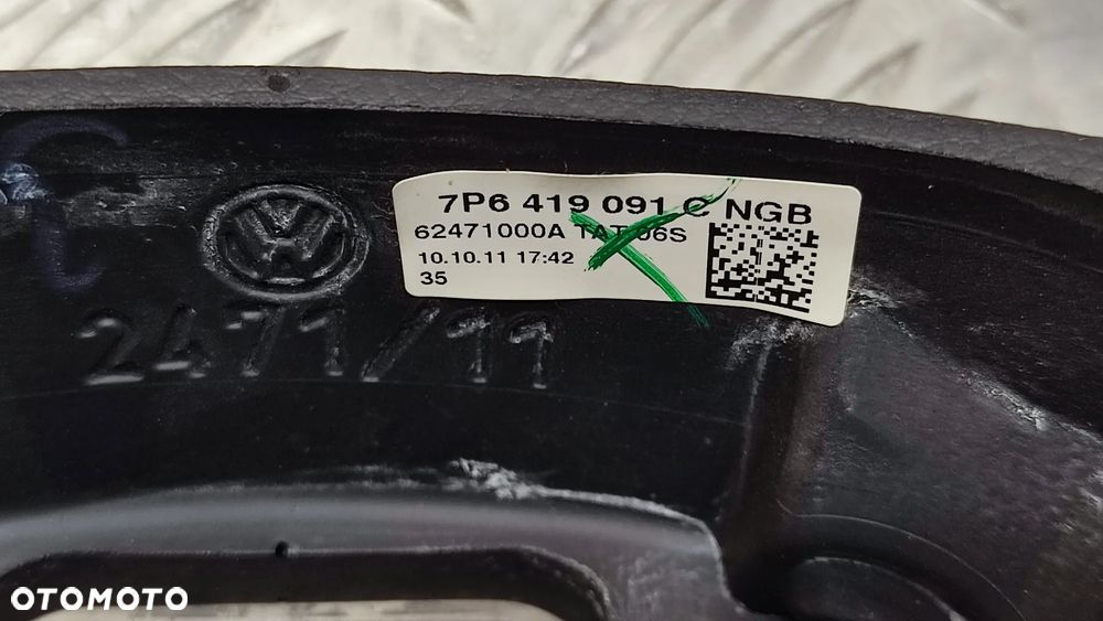 VW TOUAREG 7P 10-18R KIEROWNICA MULTIFUNKCJA GRZANA CZARNA LOPATKI 7P6419091C 7P6419091 C NGB - 6