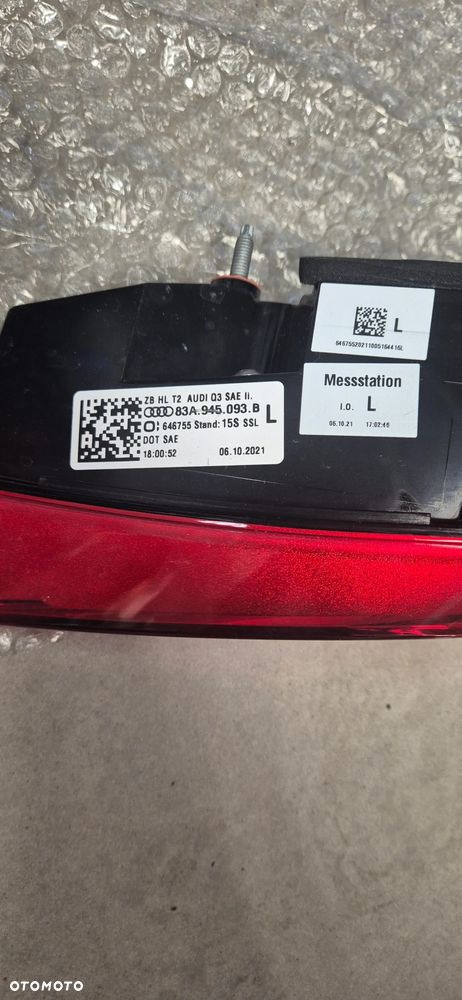 AUDI Q3 II 83A FULL LED LAMPY TYŁ USA 2021 - 8