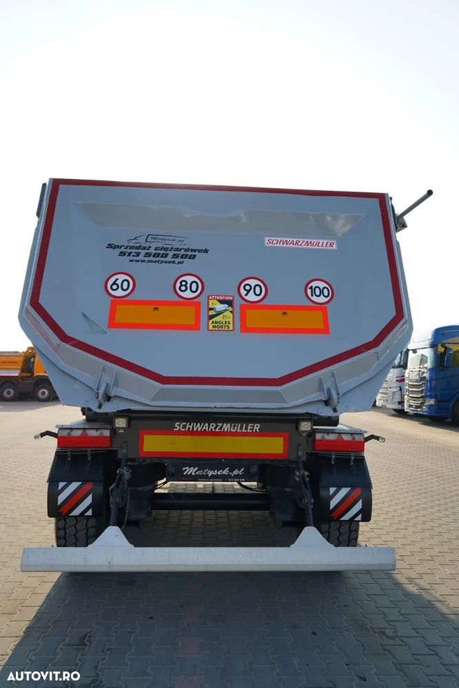 Schwarzmuller BASCĂ SCHWARZMULLER / 25 m³ / REMORCĂ DIN OȚEL / STANDARD / AXĂ RIDICATĂ / SAF - 12