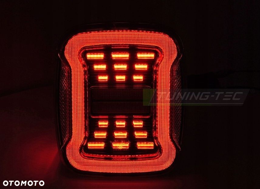 lampy tyl kpl full led tuning clear white jeep wrangler yj sj tj 1991-2006 - 3
