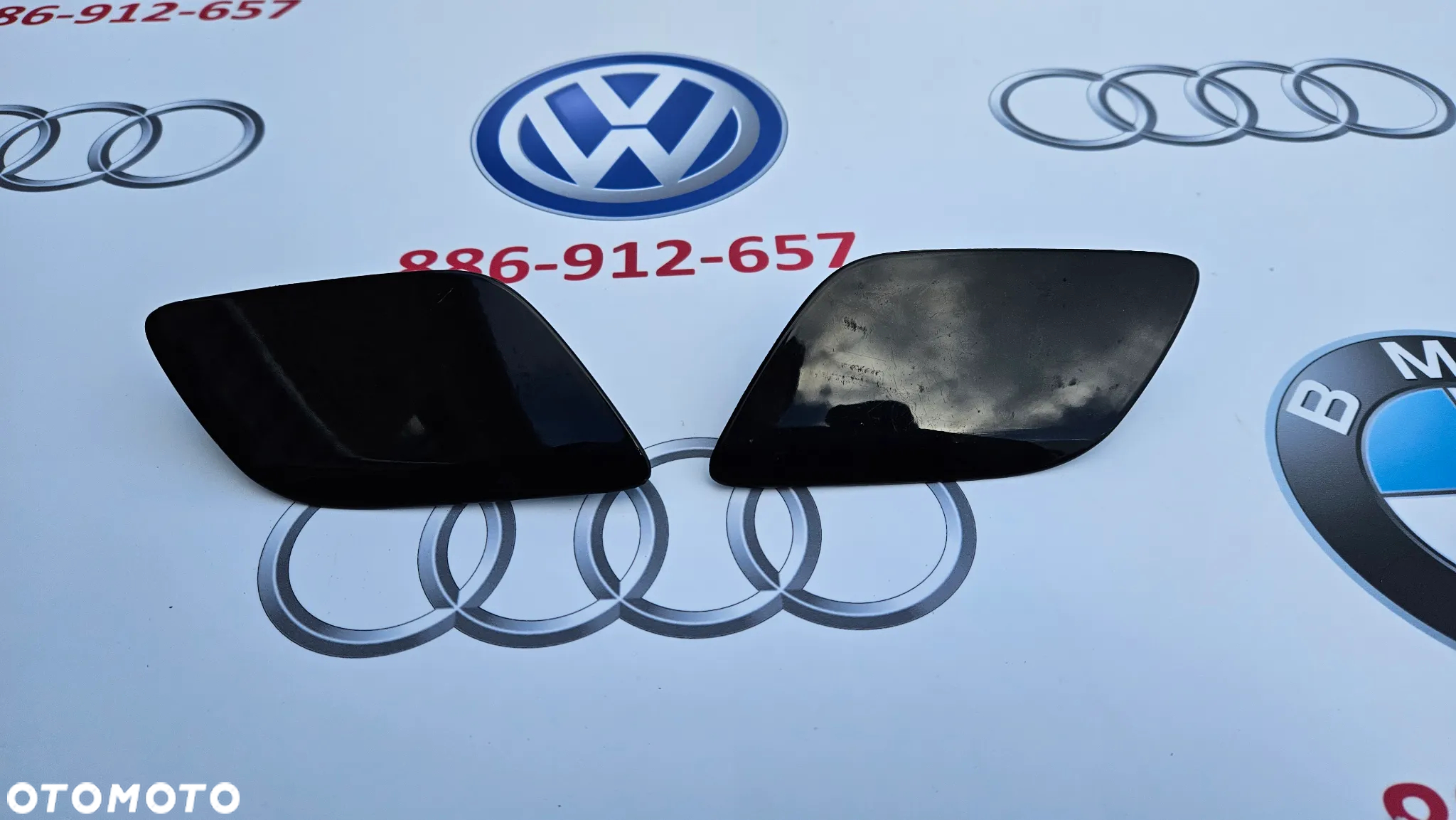 Audi Q7 4L Zaślepka spryskiwacza reflektora prawego i lewego 4L0955276G 4L0955275G - 2