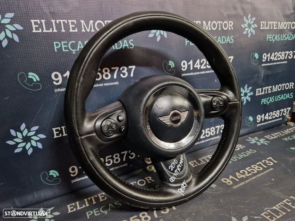 Volante usado pele com airbag MINI COOPER COUNTRYMAN R60 R56 R55 R57 - 1