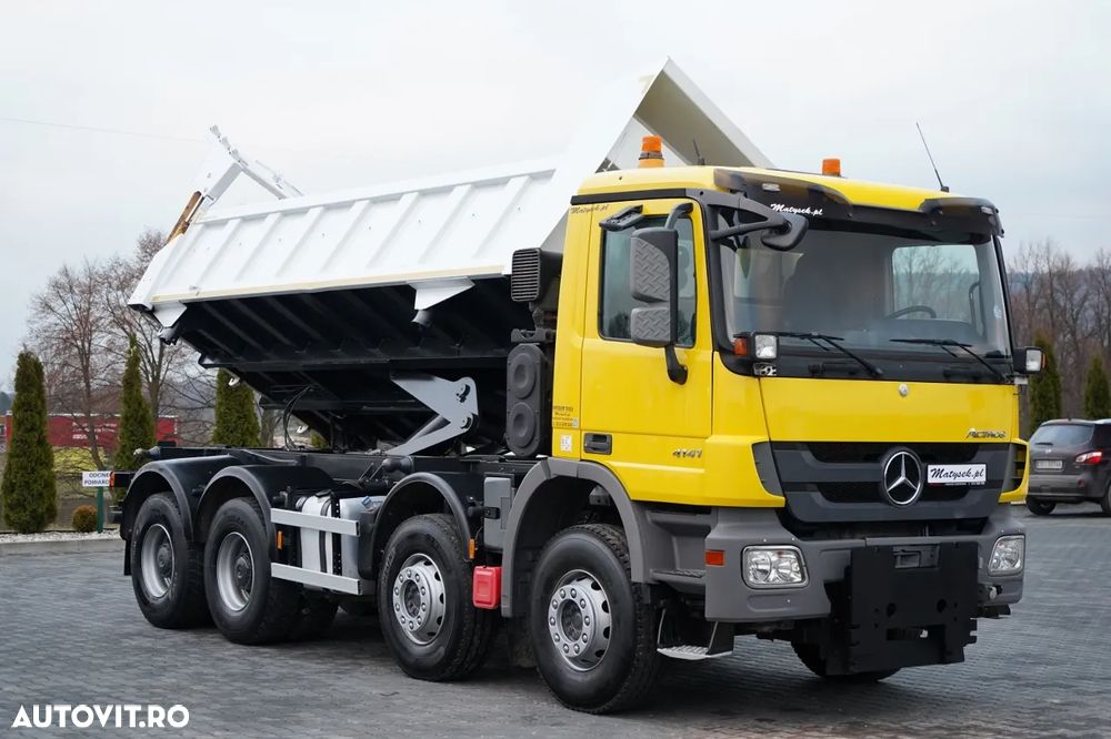Mercedes-Benz ACTROS 4141 / 8x4 / CAROSERIE INTERSCHIMBABILĂ BDF / BASCULĂ BĂTĂȚI / BANCĂ HIDRODOXICĂ / CLAPETĂ HIDRODOXICĂ / EPS + AMBREIAJ - 11