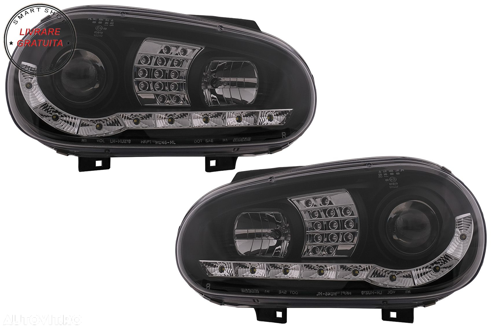 Faruri LED Daylight VW Golf IV 4 Cabriolet Hatchback Variant (09.1997-09.2003) Neg- livrare gratuita - 16