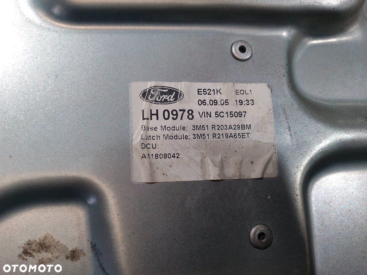 PODNOŚNIK SZYBY LEWY PRZÓD FORD C-MAX I 3M51-R045H17-A  3M51R203A29BM - 4