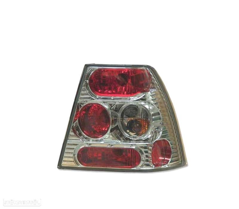 FAROLINS VOLKSWAGEN VW BORA 1J 98-05 LOOK LEXUS FUNDO CROMADO - 2