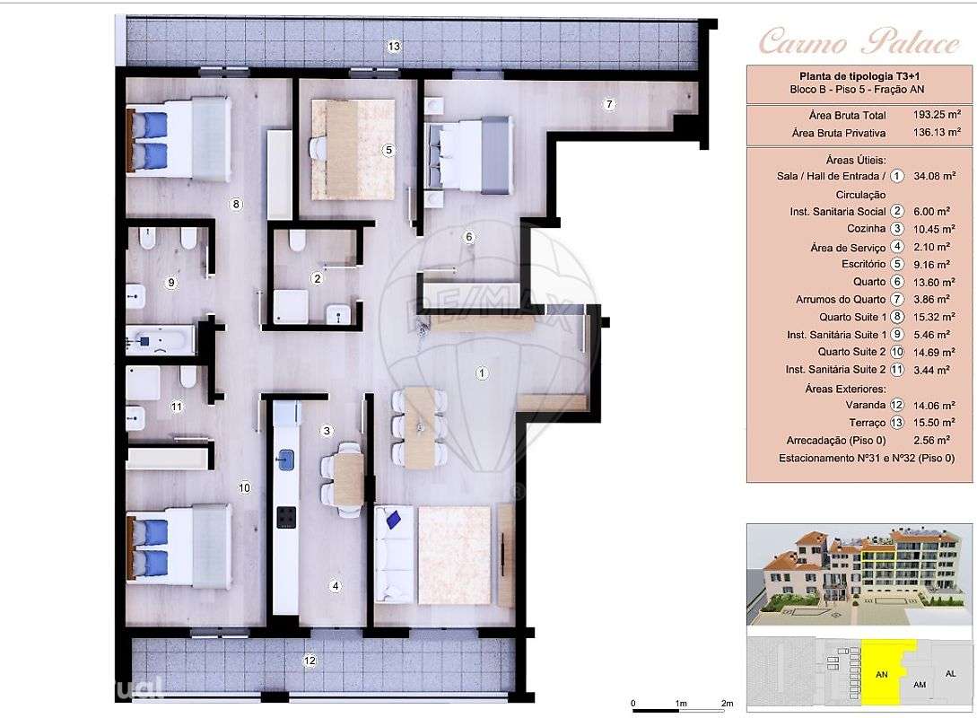 Apartamento T3 para venda - Grande imagem: 3/13