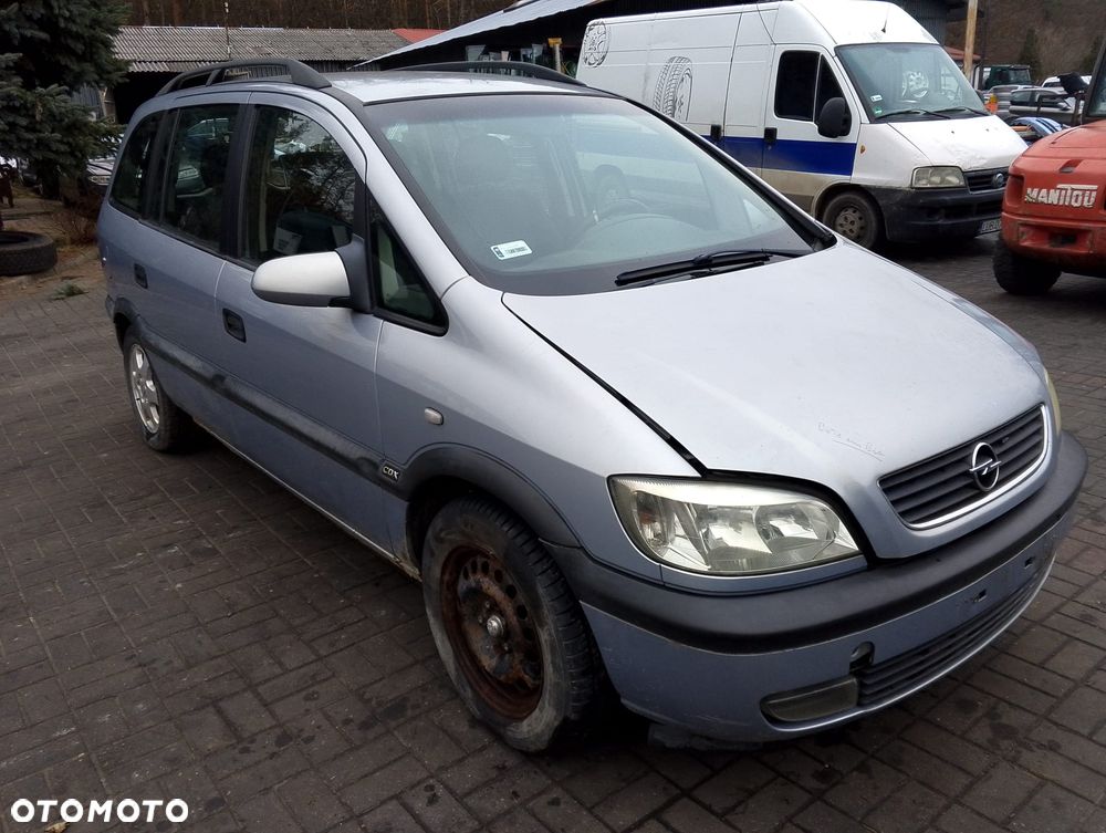 Opel Zafira A (99-03r.) 2.0 D 81KM. Silnik X20DTL / Y20DTL Skrzynia F23 lakier Z151/151/94L  . Cały na części. GWARANCJA !!!  Przód Tył Zestaw Komplet Drzwi Klapa Zderzak Błotnik Maska Grill Atrapa Szyba Pas Lampa Lusterko Boczki Fotel Kanapa Kokpit Deska Rozdzielcza Przełącznik Włącznik Sterownik Przewody Wiązka Instalacja Moduł Komputer Czujnik Listwa Pompa Alternator Wtryski Głowica Rozrusznik Kompresor Sprzęgło Dwumas Silnik Skrzynia ABS Klimatyzacji Paliwa Wspomagania Kolektor Turbina Przepustnica Zawór Chłodnica Koło Hak Belka Sanki Zawieszenie Mcpherson Półoś Amortyzator Wydech Tłumik Zacisk Most - 3