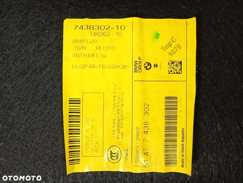 boczek bagażnika lewy prawy tapicerka klapy tył bmw 3 g20 2018-2022 - 10