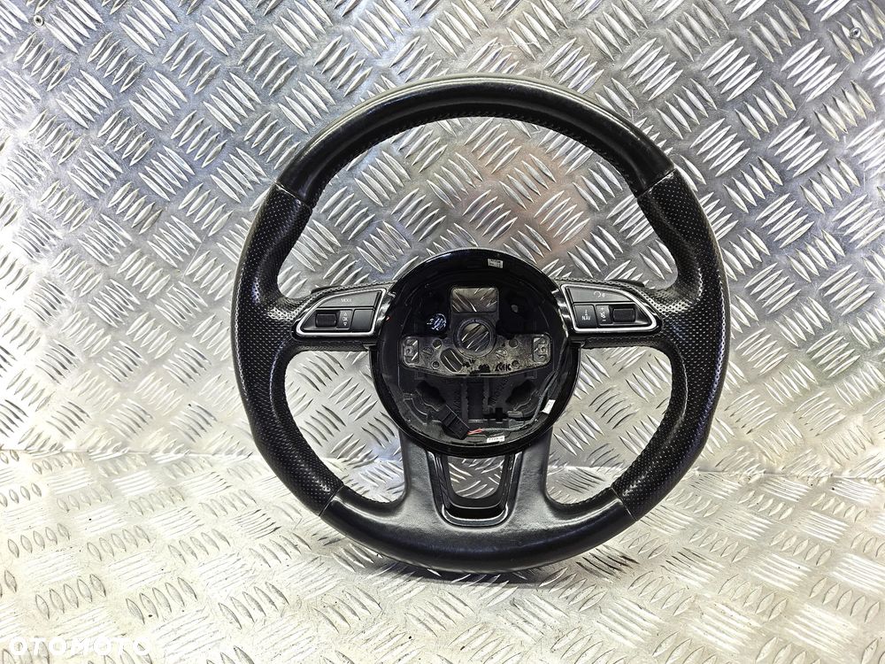 AUDI Q7 4L LIFT 09-15R KIEROWNICA CZARNA SKORA MULTIFUNKCJA LOPATKI 4L0419091AK 4L0419091 AK - 1
