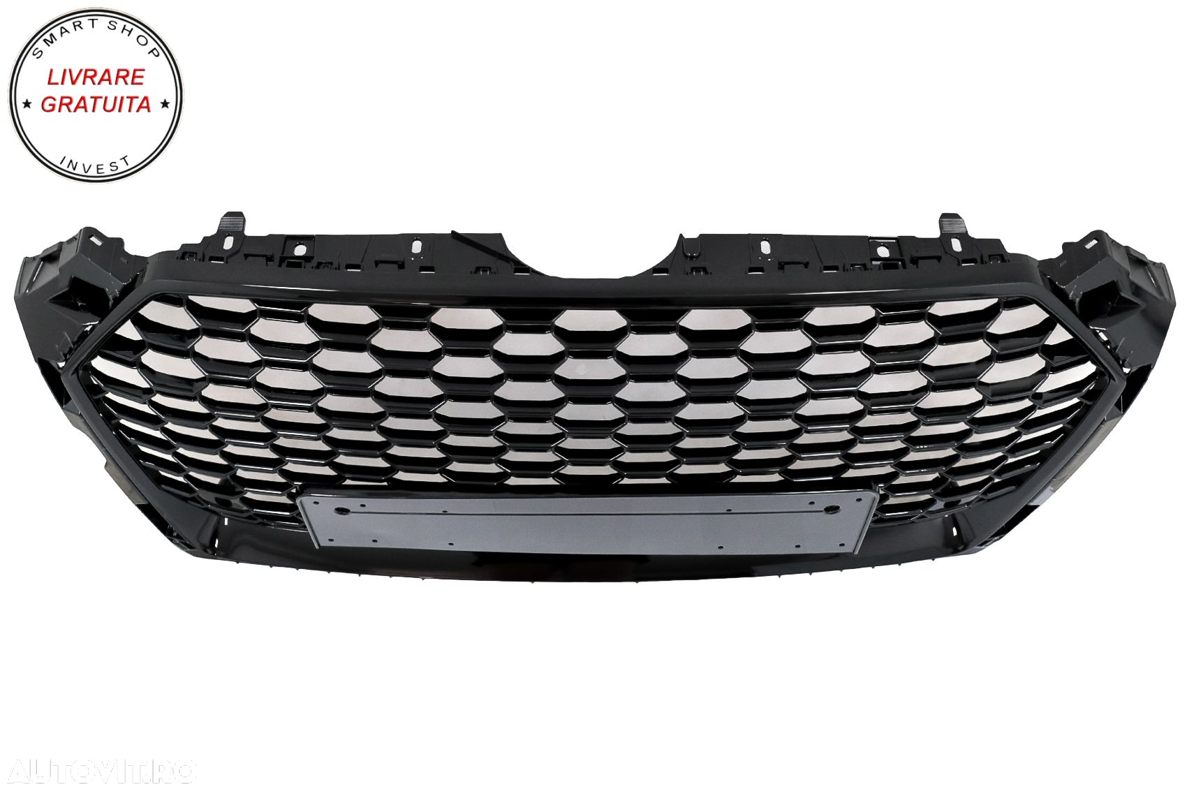 Grila Centrala Audi A5 F5 (2017-2019) RS Design Negru Lucios- livrare gratuita - 8