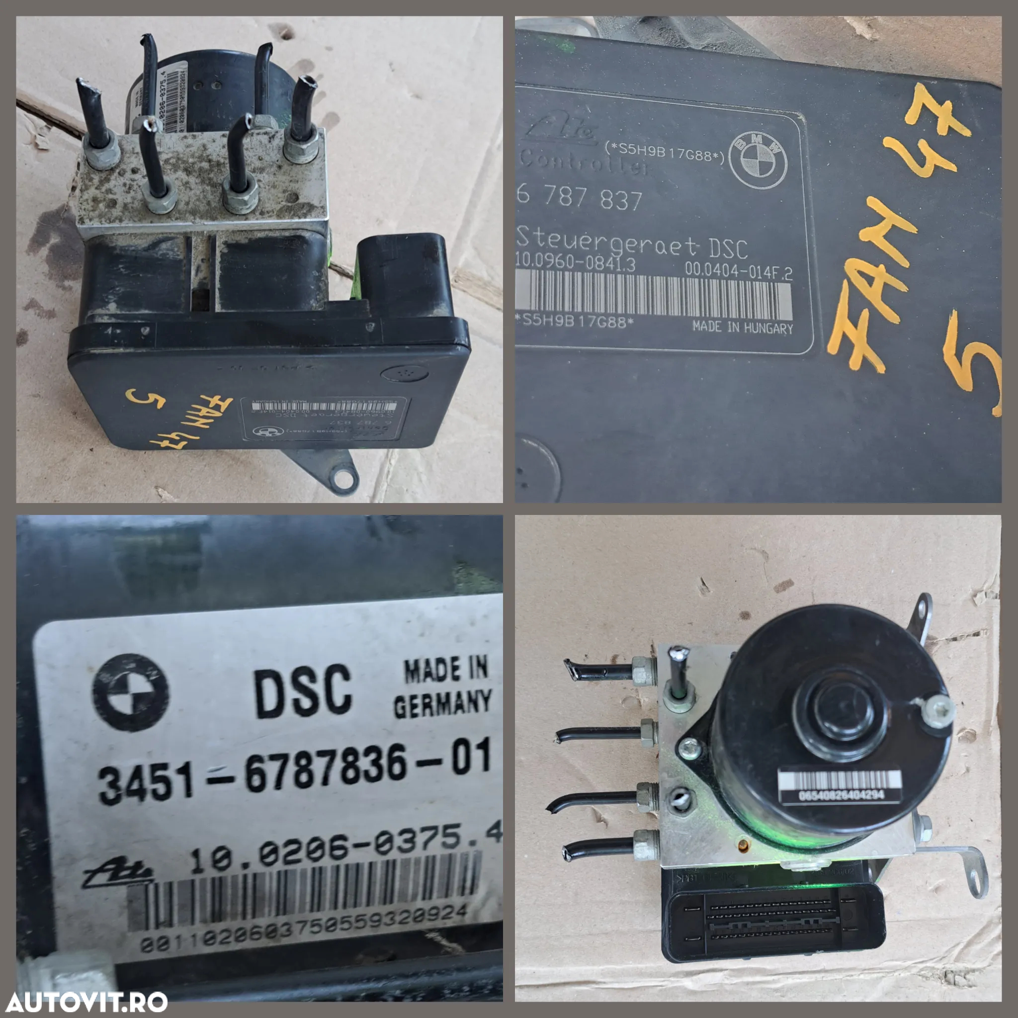 Modul pompa ABS DSC BMW 330i 320d 116d 118i - 6