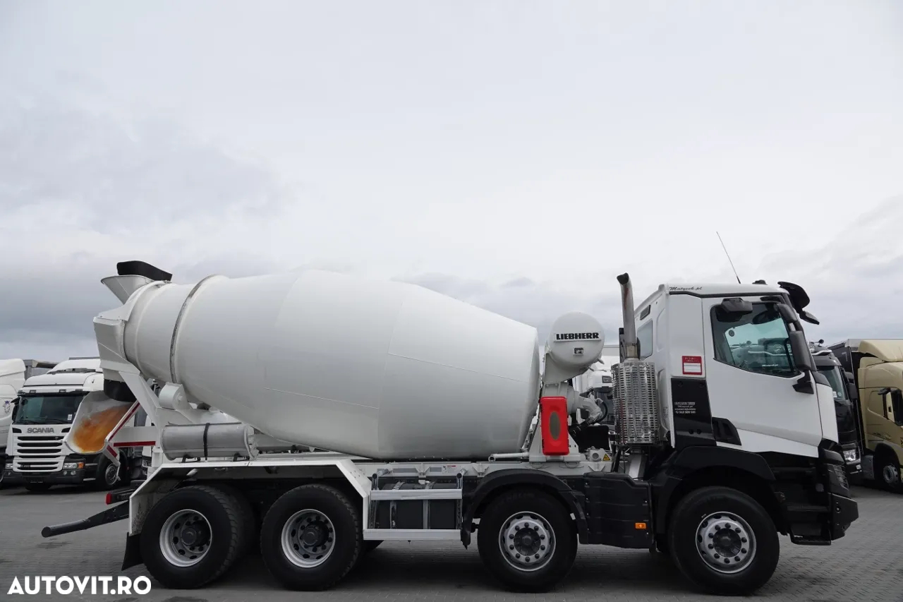 Renault C 380 / 8X4 / BETONER / BETON CONVERTER / LIEBHERR 9 M3 / EURO 6 / 2016 - 14