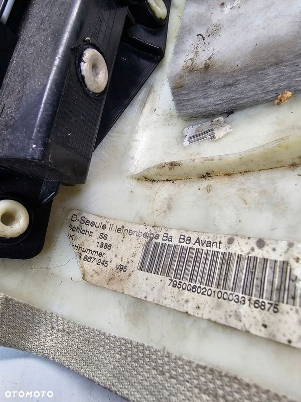 OSŁONA SŁUPKA BAGAŻNIKA LEWY TYŁ AUDI A4 B8 8K9867245A V95 - 9