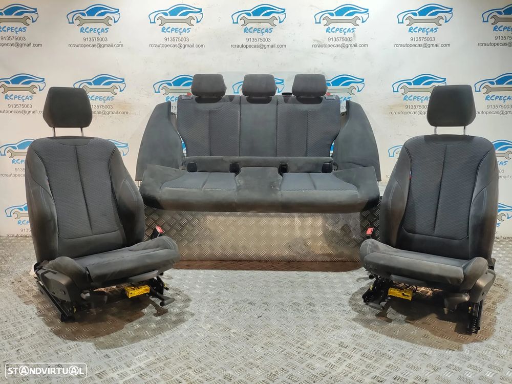 Conjunto bancos em Alcântara BMW Serie 1 F20 Pack M - 1