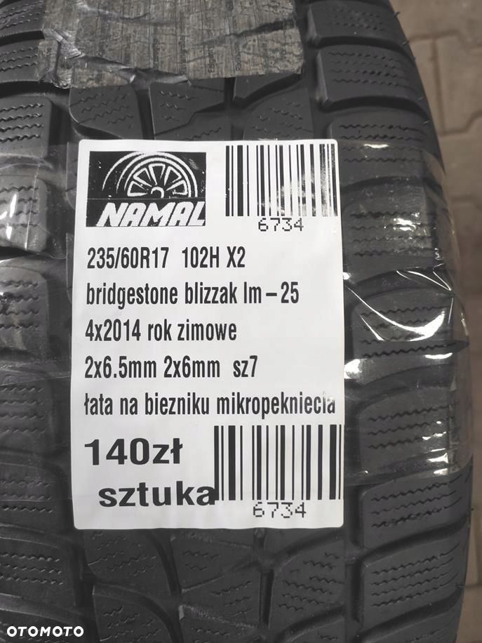 4x 235/60r17 bridgestone opony zimowe 6,5mm 6734 - 14