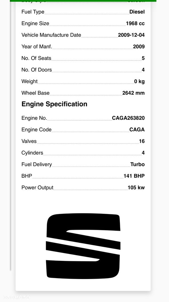 Skrzynia biegów Seat Exeo Caga 2.0 JWS audi a6 - 4