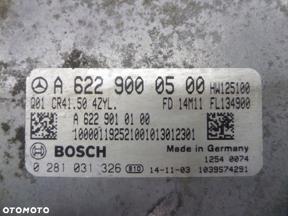 sterownik silnika mercedes-benz oe a6229000500 - 3