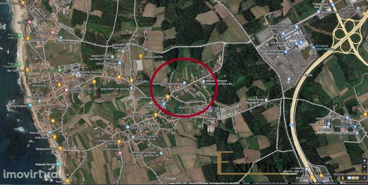 Terreno para construção, com 2500 m2, em Vila Chã - Grande imagem: 2/3