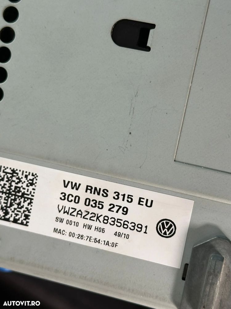 Radio code Rcd310 pin safe - 10