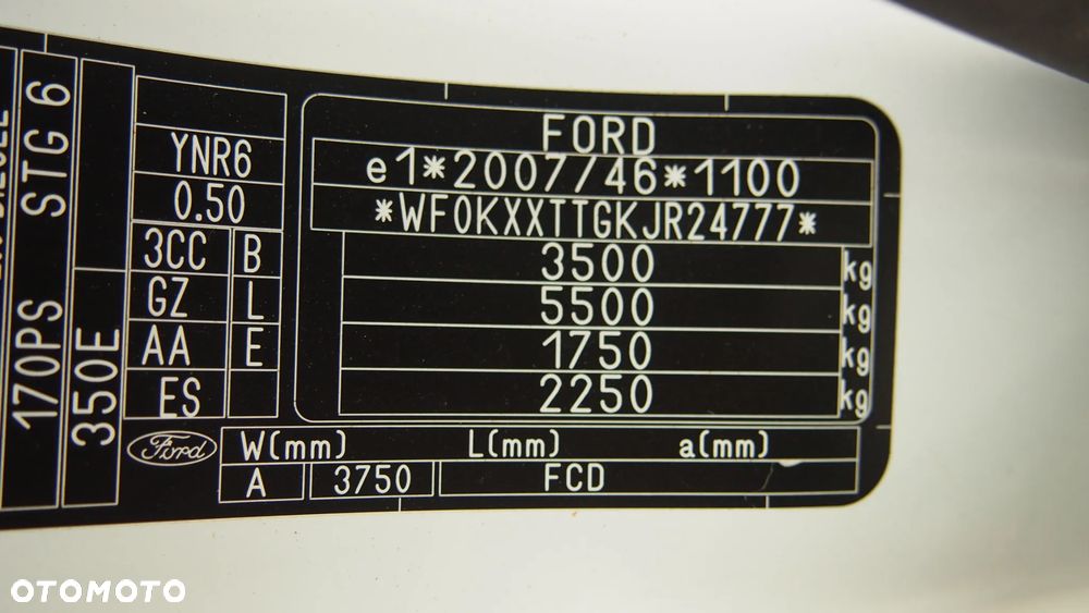 Ford TRANSIT L4 H3/brygadówka 6 osobowa/klima/tempomat/parktronik x 2/LED - 35