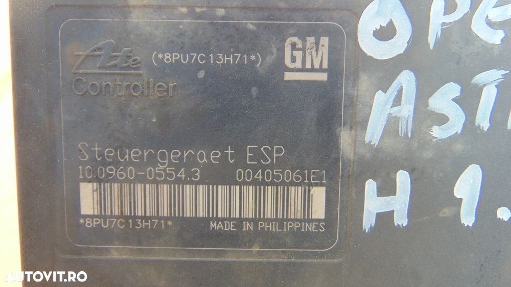 Pompa abs/esp Opel Astra H,Zafira B cod 13246535 BL,motor 1.9 diesel an 2007 - 3