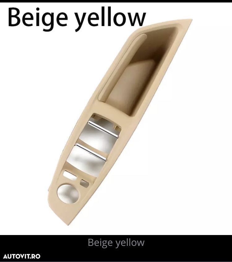 Maner interior usa sofer Bmw seria 5 F10/F11 negru,crem,alb - 5