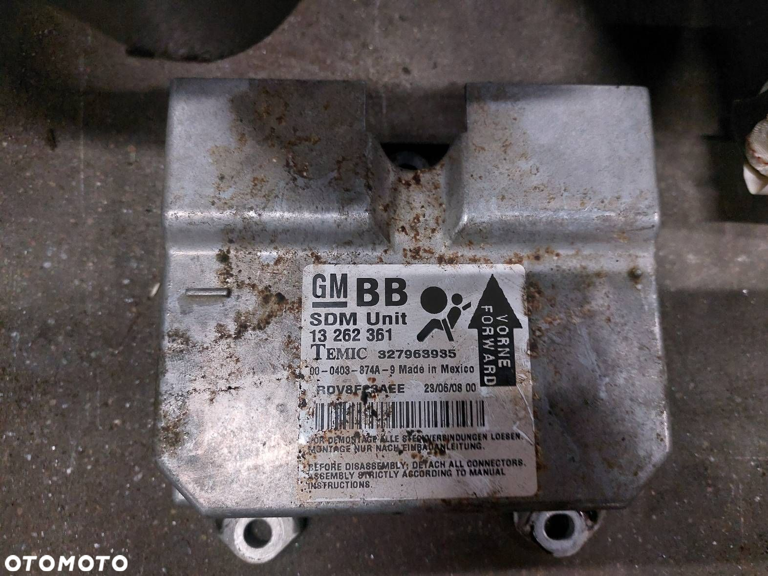 ZESTAW AIRBAG POSTRZAŁOWY OPEL CORSA D 327963935 13235770 13152361 13225280 - 2
