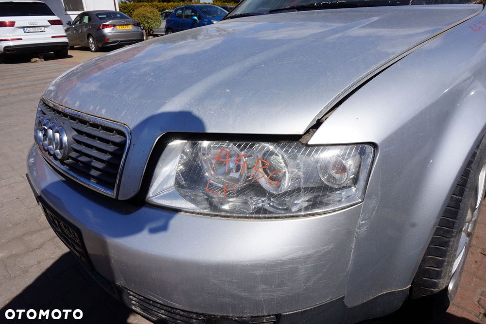 MASKA ZDERZAK BŁOTNIKI LAMPY A4 B6 LY7W  AUDI 2000-2006 SREBRNY PRZÓD KOMPLETNY - 25