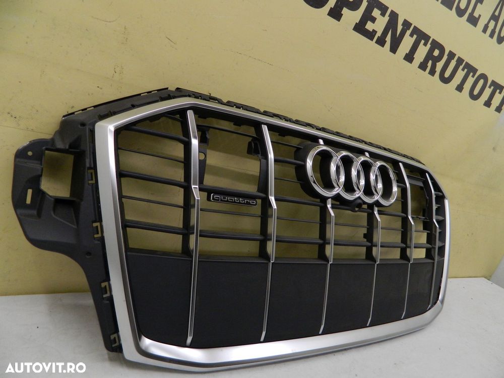 Grila radiator Audi Q7 4M S-Line facelift,  2019, 2020, 2021, 2022, 2023, cod origine 4M0853651AJ. - 4