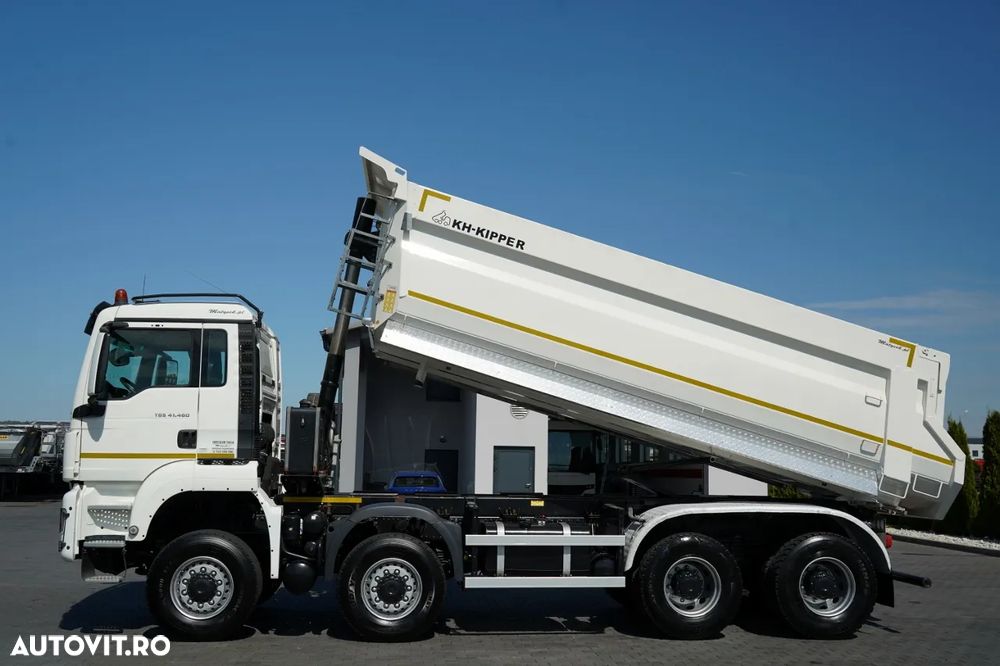 MAN TGS 41.460 / 8x8 / BASCULANTE SPATE / MANUAL / KH-KIPPER / EURO 6 / 2019 / CONTRACTUL DE SERVICE - 6