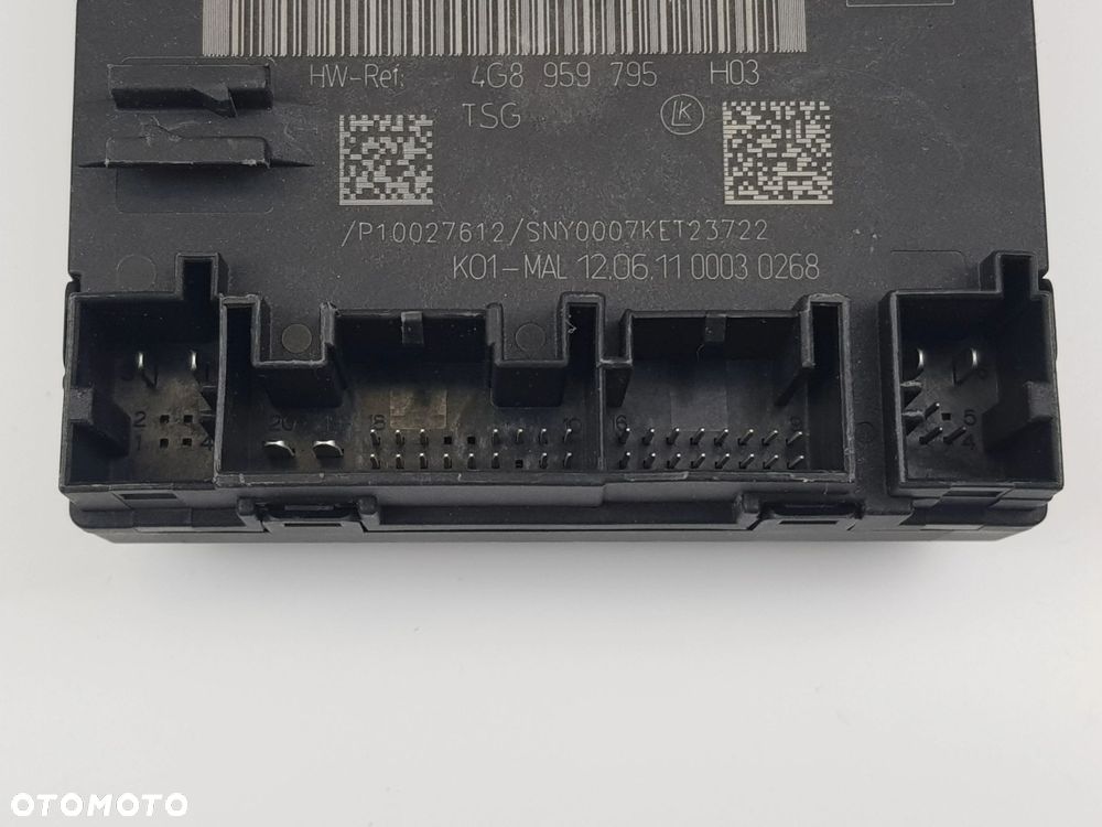 Sterownik Moduł drzwi Lewy Prawy Tył Audi A6 C7 A7 4G 4G8959795D - 9