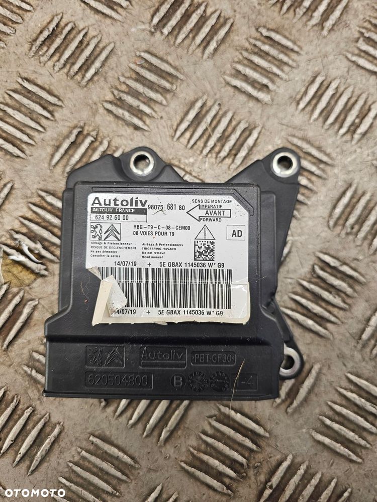 sensor moduł air bag peugeot 308 t9 9807568180 oryginał - 1