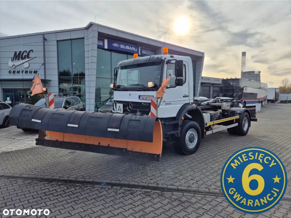 Mercedes-Benz Axor 18.33 4X4 / HAKOWIEC / PŁUG ŚNIEŻNY / SCHMIDT / BLOKADY MOSTÓW / ODRESTAUROWANY / SERWISOWANY / 1 WŁ. / UDT I TRANSPORT MOŻLIWY - 2