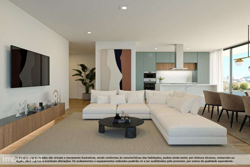 Apartamento T1 Novo, com Terraço, em Santa Marinha, - Grande imagem: 3/22