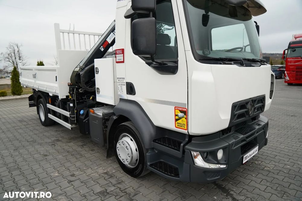 Renault D12 / BASCULATOR 3 LATE / HYDRODOLT LATERAL / HDS HIAB 077 BS2 / ROTATOR / PILOT / EURO 6 - 15