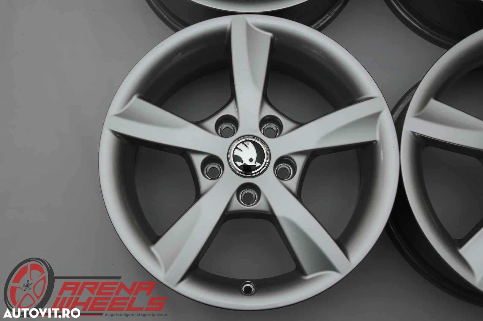 Jante Noi 16 inch Originale Skoda Octavia 2 3 4 Superb Yeti Karoq R16 - 5
