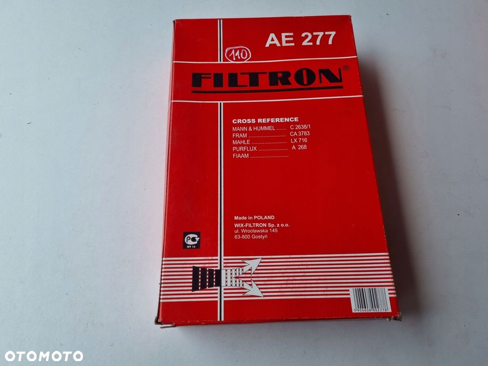 FILTR POWIETRZA Renault SUPER 5 9 11 19 I II 21 1.7 D _ AE277 - 1