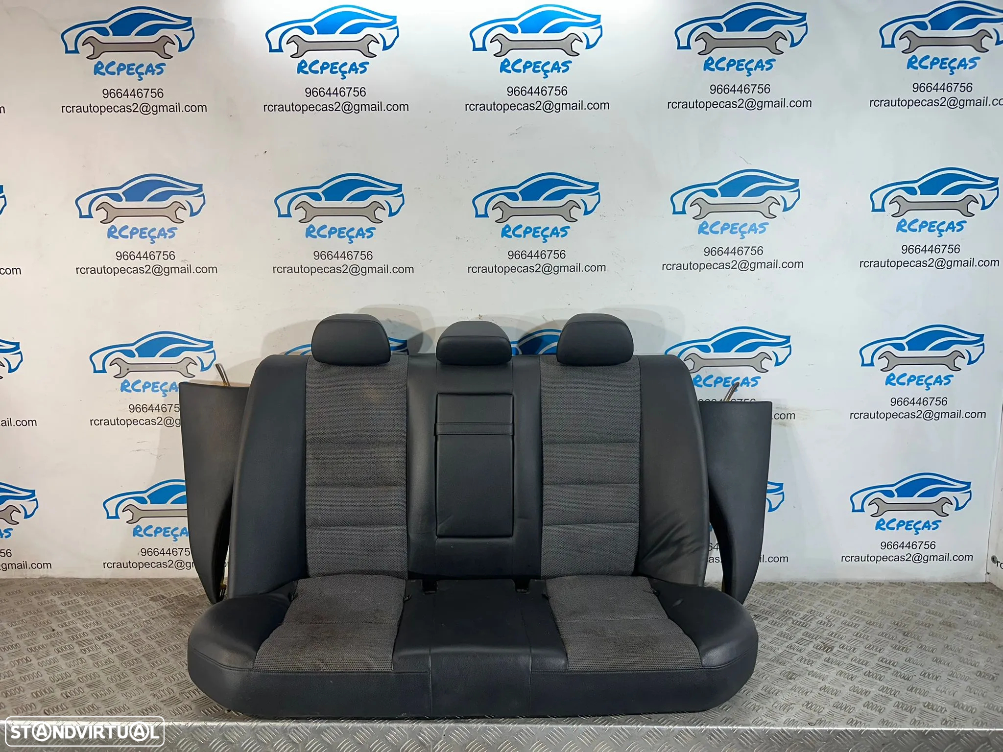 .Conjunto Bancos Pele Tecido Elétricos Frente Frontais Tras Traseiros Originais AMG Sport Mercedes-Benz Classe C W204 S204 Station Carrinha 2007 - 2014 - 5