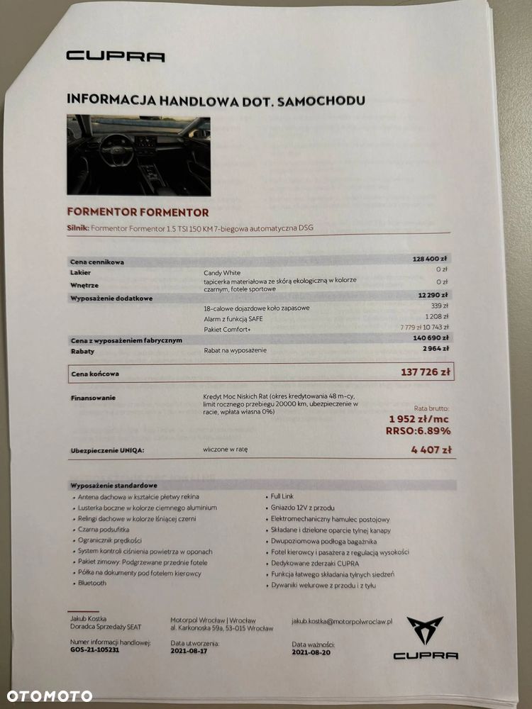 Cupra Formentor 1.5 TSI DSG - 13