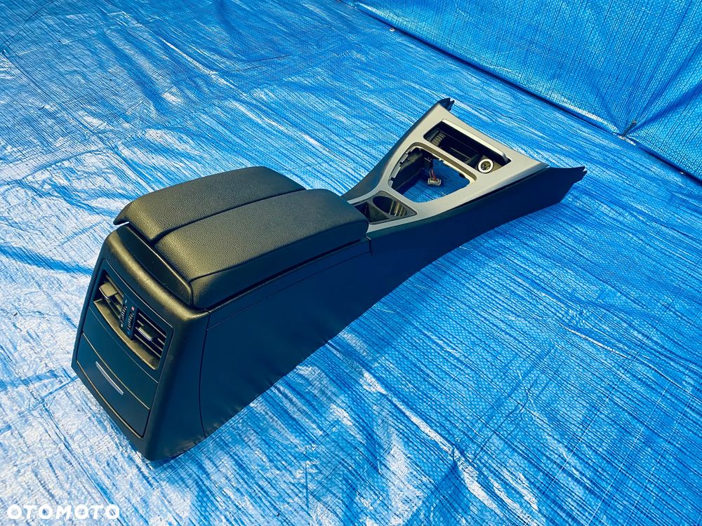 TUNEL ŚRODKOWY PODŁOKIETNIK SKÓRA KOMPLET BMW E90 E91 LIFT EUROPA ORYGINAŁ - 6