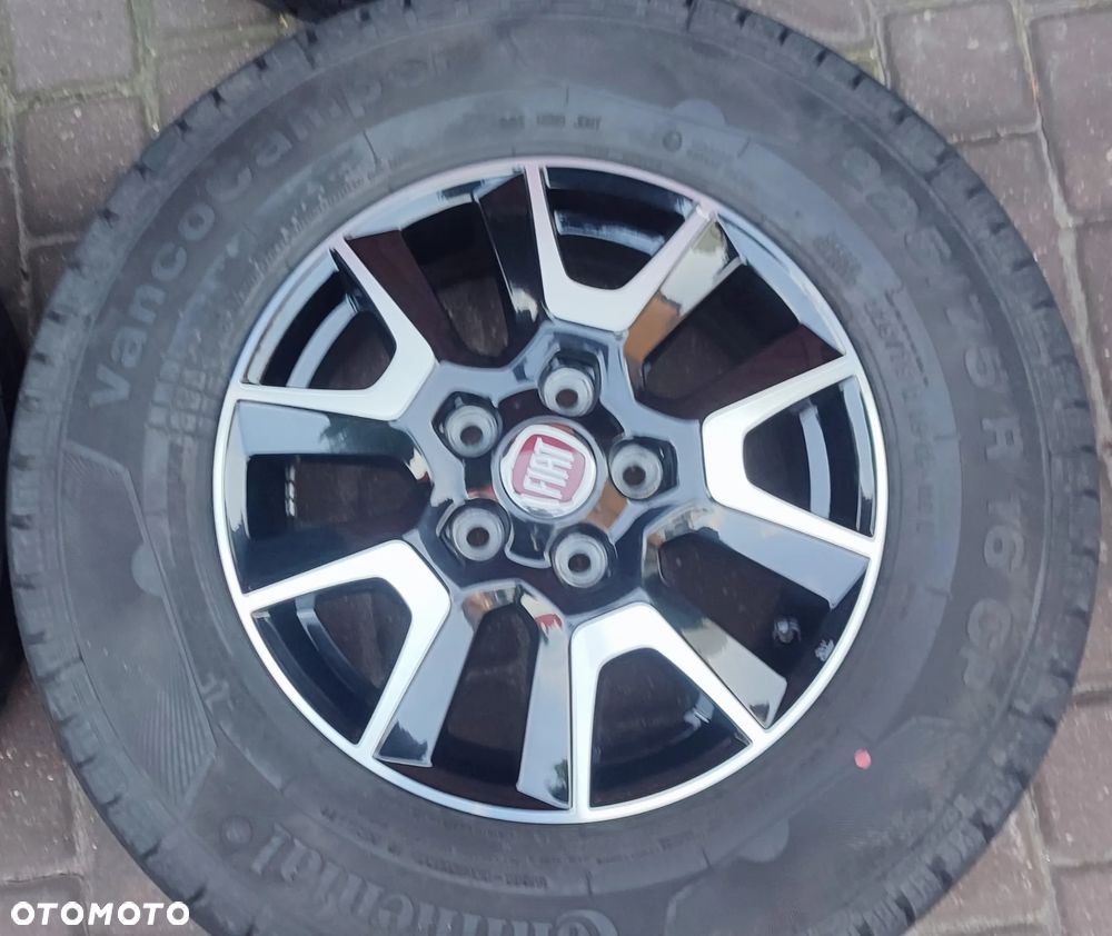 Koła Felgi Aluminiowe Oryg. Fiat Ducato Camper 16Cali 5x118 Continental 225/75/16CP 2023r Bdb !!! Starogard Gdański - Wysyłka 1374083080 - 3