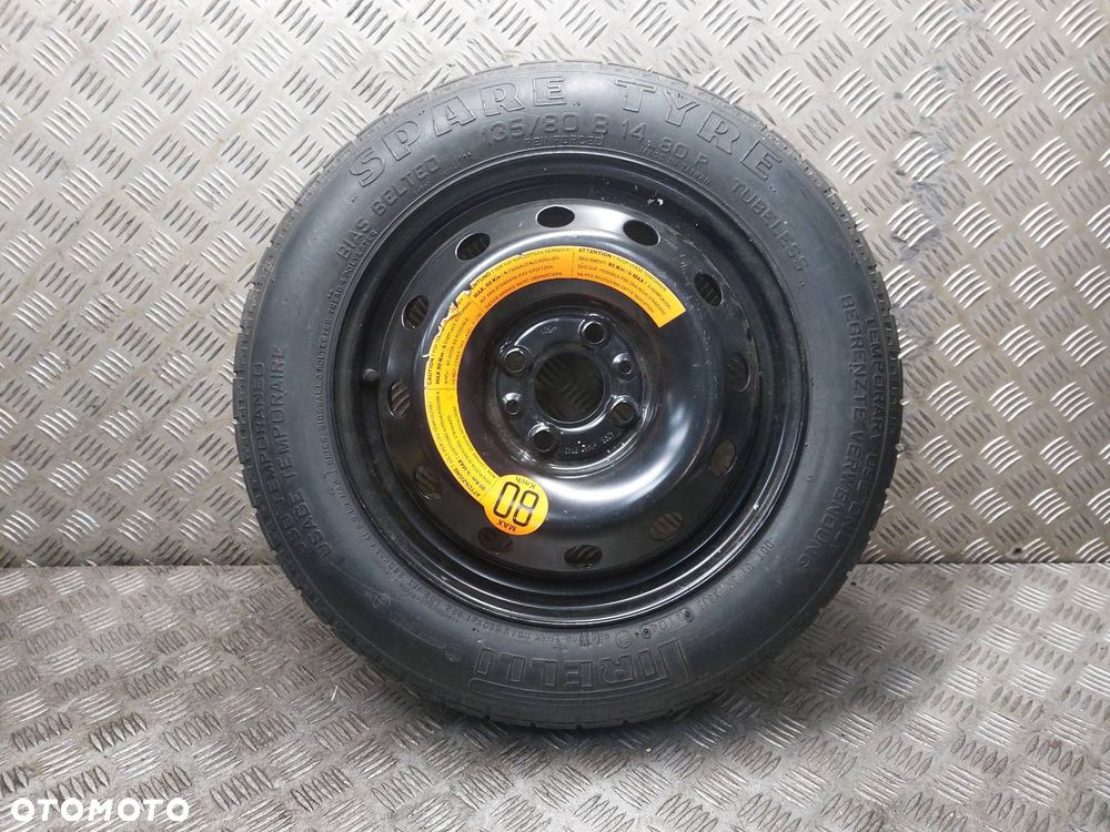 KOŁO DOJAZDOWE DOJAZDÓWKA 4x98 4Jx14 ET43 FI58,1 135/80R14 FIAT - 1