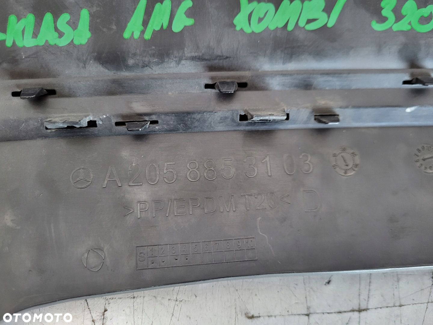 MERCEDES C-KLASA W205 DOKŁADKA SPOILER ZDERZAKA TYŁ DYFUZOR KOMBI - 11