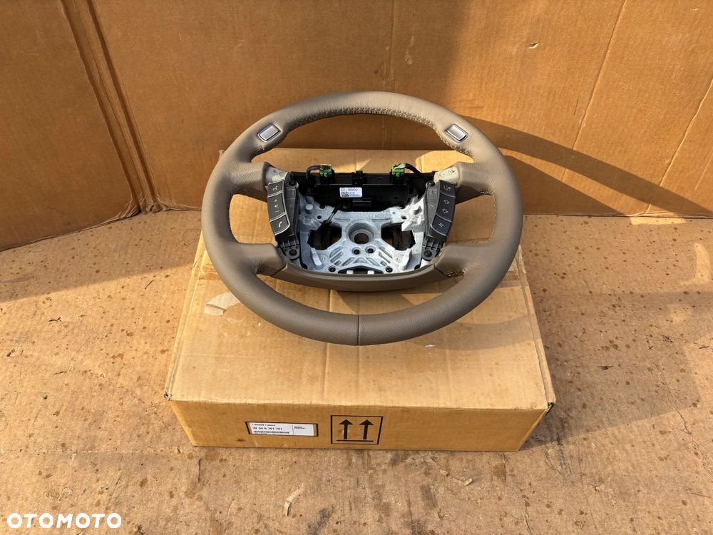 Oryginalna Nowa Kierownica BMW 7 E65 E66 Skórzana Beżowa Kremowa Sterowanie 6761751 - 1