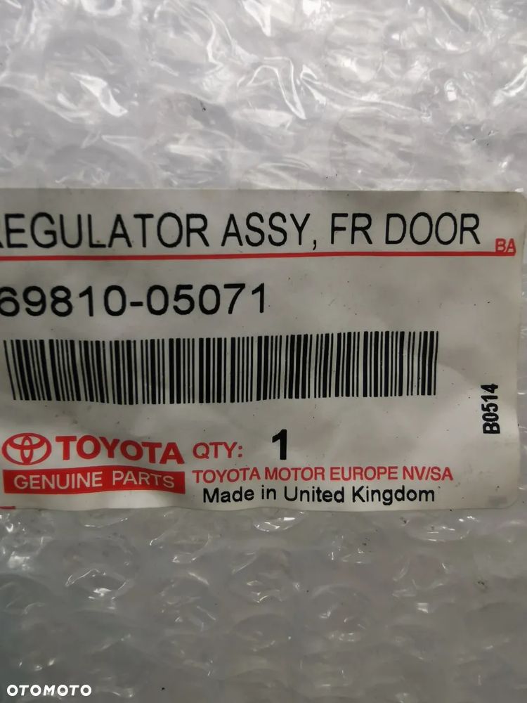 Toyota Avensis  III  podnośnik szyby 69810-05071 - 3