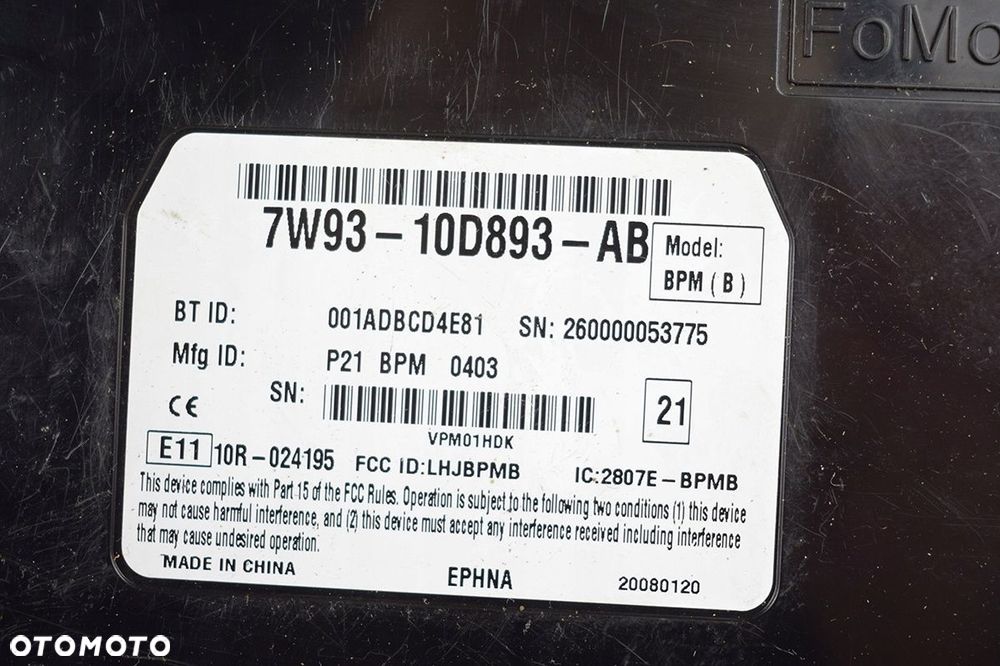 moduł sterownik bluetooth telefonu jaguar x-type 7w93-10d893-ab - 4