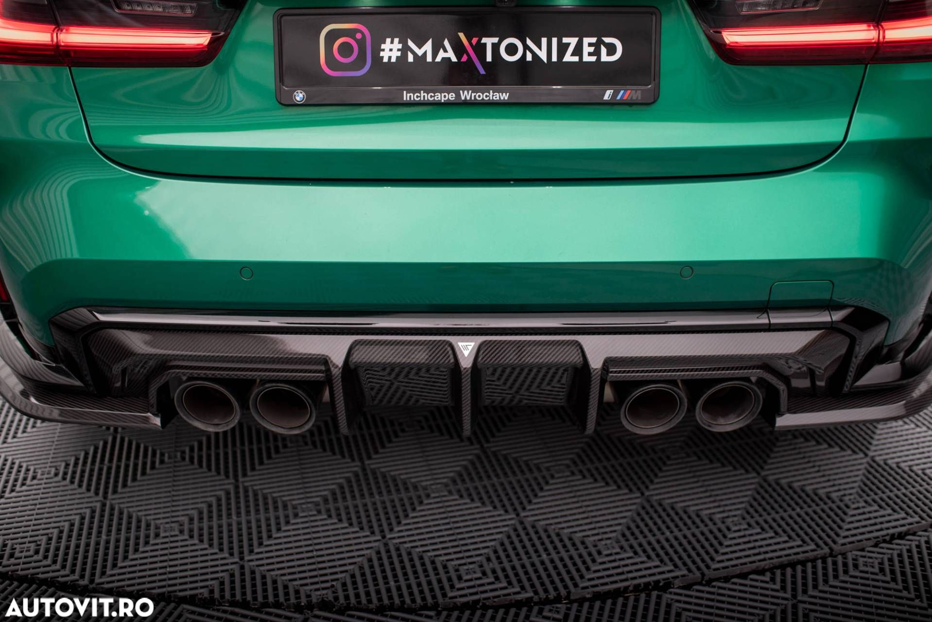 Pachet Exterior Prelungiri compatibil cu BMW M3 G80 Sedan Maxton Design Carbon - 13