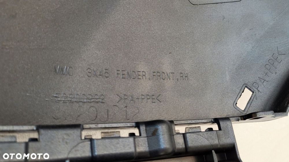 BŁOTNIK PRZEDNI PRZÓD NA LISTWĘ PRAWY MITSUBISHI ASX I LIFT 2016-2019 - 15